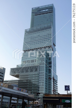 大阪市阿倍野人行天橋風景 76275119