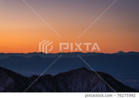 First sunrise from the summit of Mt. Haruna First sunrise from the summit of Mt. Haruna 76275992