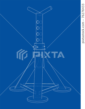 Axle stand isolated. Vector - Stock Illustration [76276433] - PIXTA