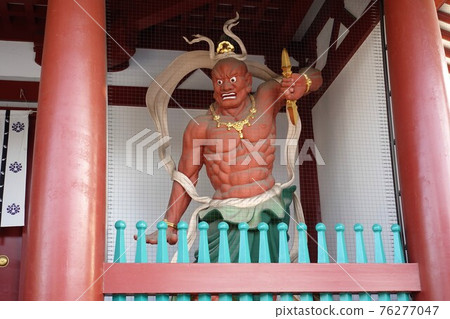 Osaka Shitennoji Kongorikishi Statue A-un 76277047