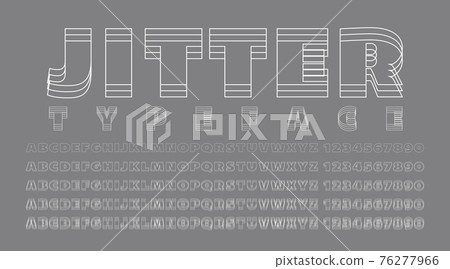 Alphabet and numbers with out of focus effect 76277966