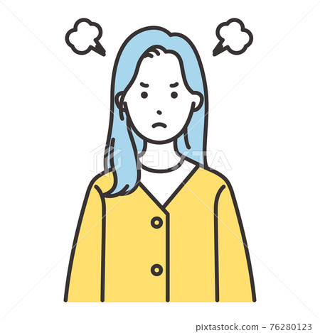 女人表達生氣 76280123