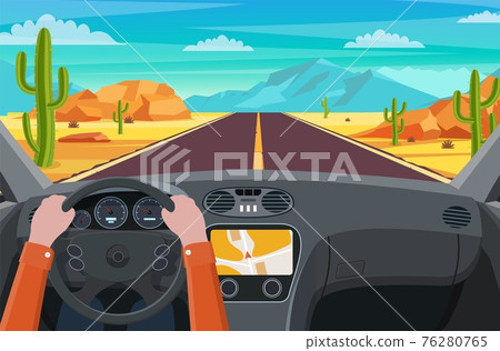 Road in desert 76280765