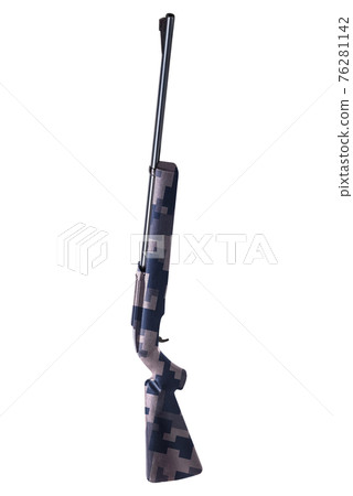 Rifle Isolated On White Rifle Isolated On White 76281142