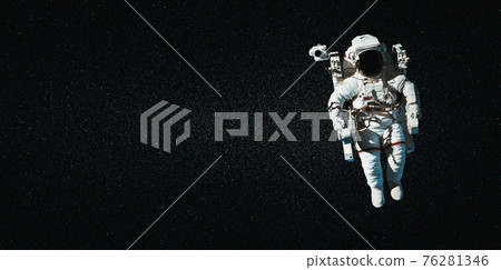 Astronaut spaceman do spacewalk while working for space station Astronaut spaceman do spacewalk while working for space station 76281346