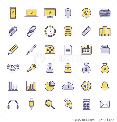 Business icon illustration set 76281428