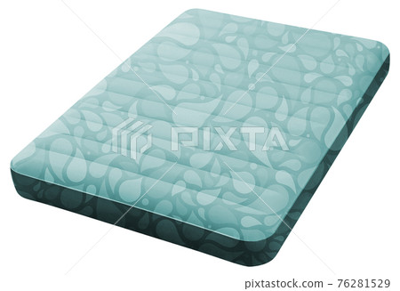 Air mattress isolated on white background Air mattress isolated on white background 76281529