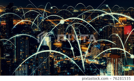 Smart digital city with globalization abstract graphic showing connection network Smart digital city with globalization abstract graphic showing connection network 76281535