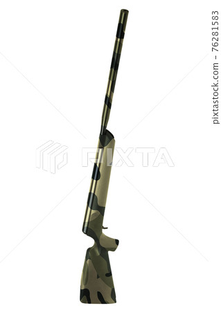 a rifle isolated on white background 76281583