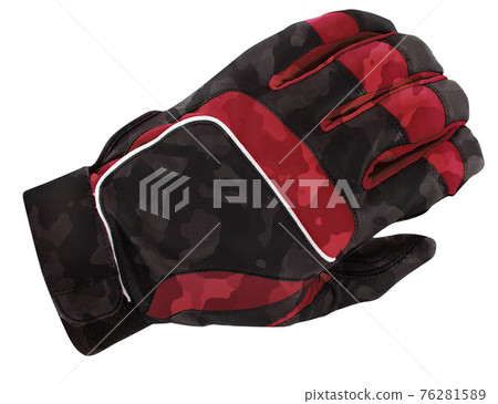 Skiing sport gloves isolated 76281589