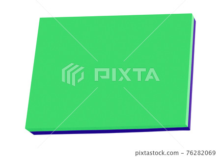 Green and blue paper row isolated on white Green and blue paper row isolated on white 76282069