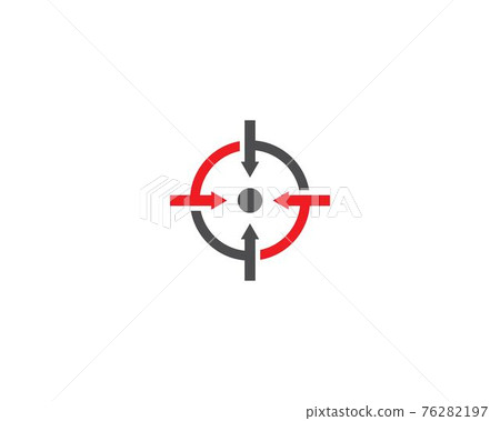 Target icon vector 76282197