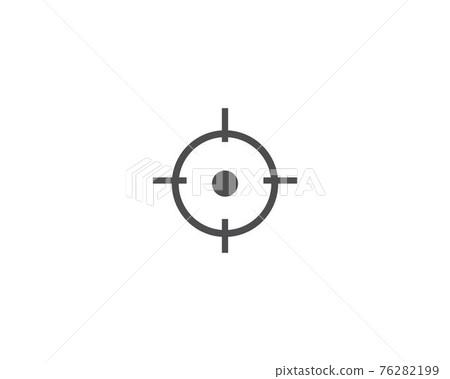 Target icon vector 76282199