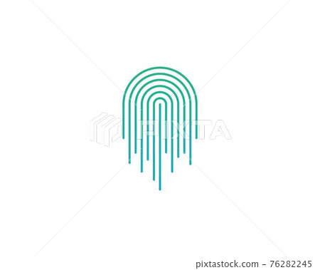 Fingerprint logo vector Fingerprint logo vector 76282245