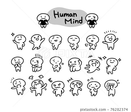 簡單鬆散的火柴人插圖(黑白) 簡單鬆散的火柴人插圖(黑白) 76282374