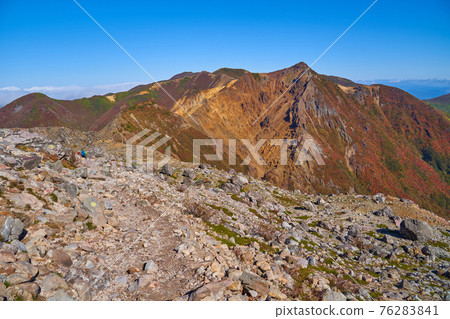 View from the northeast side of Mt. Chausu (Mt. Nasu) in Tochigi to the north side (Mt. Asahi, Kengamine, Kumami Sone, Inkyogura, etc.) View from the northeast side of Mt. Chausu (Mt. Nasu) in Tochigi to the north side (Mt. Asahi, Kengamine, Kumami Sone, Inkyogura, etc.) 76283841