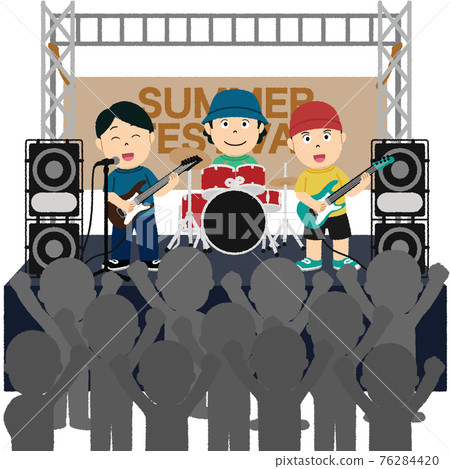 Music festival illustration 76284420