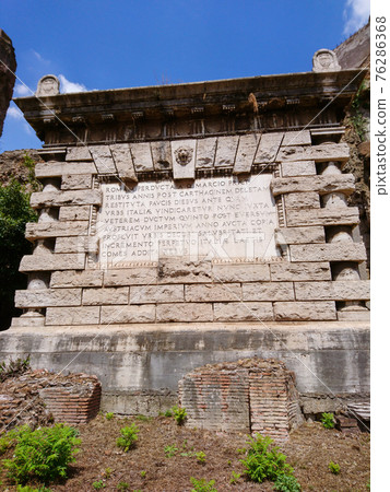 Latin inscription of Larger Gate, Rome Italy 76286368