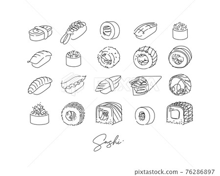 Sushi set poster 76286897