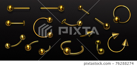 Set of piercing jewelry, pierce rings, barbell Set of piercing jewelry, pierce rings, barbell 76288274