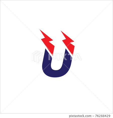 Letter U Initial Logo Design Template Isolated On White Background. Alphabet with Thunder Shape Logo Concept. Hot Red and Dark Blue Color Theme. Letter U Initial Logo Design Template Isolated On White Background. Alphabet with Thunder Shape Logo Concept. Hot Red and Dark Blue Color Theme. 76288429