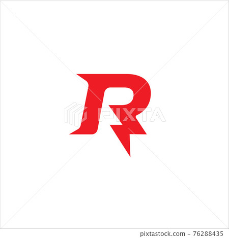 Letter R Initial Logo Design Template. Alphabet Thunder Logo Concept. Hot Red Color Theme. Isolated On White Background Letter R Initial Logo Design Template. Alphabet Thunder Logo Concept. Hot Red Color Theme. Isolated On White Background 76288435