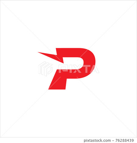 Letter P Initial Logo Design Template. Alphabet Thunder Logo Concept. Hot Red Color Theme. Isolated On White Background Letter P Initial Logo Design Template. Alphabet Thunder Logo Concept. Hot Red Color Theme. Isolated On White Background 76288439
