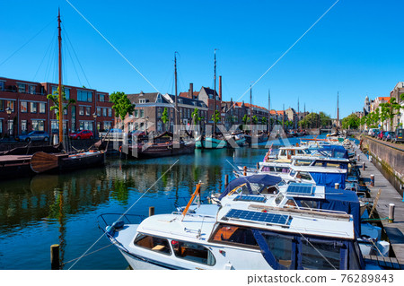 View of the harbour of Delfshaven. Rotterdam, Netherlands View of the harbour of Delfshaven. Rotterdam, Netherlands 76289843
