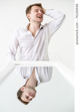 exhausted man toxic person mental stress anxiety 76289886