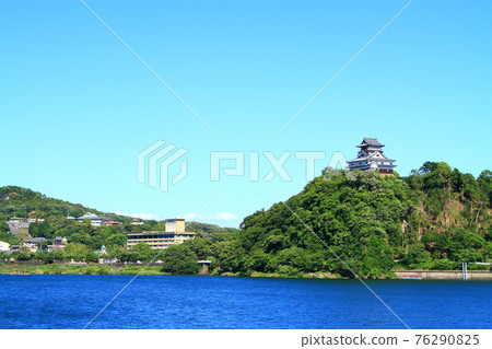 犬山市,犬山城和木曾川的風景 犬山市,犬山城和木曾川的風景 76290825