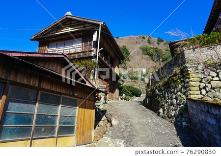 Cityscape of "Akasawa-juku", a post town at the foot of Mt. Shichimen Cityscape of "Akasawa-juku", a post town at the foot of Mt. Shichimen 76290830