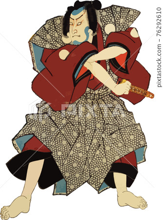 Kumadori man rolling his arms 76292610