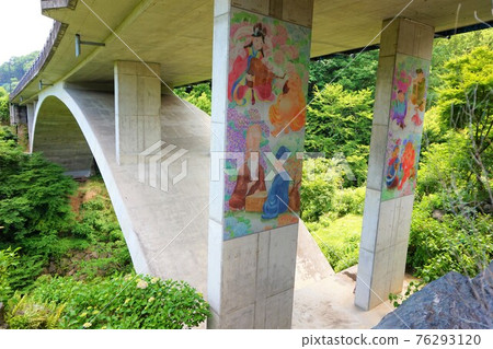 八潮繡球村橋藝術八福神繡球花步行道八福神 76293120