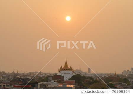 Wat Saket, the Golden Hill Temple in Bangkok, Thailand Wat Saket, the Golden Hill Temple in Bangkok, Thailand 76296304