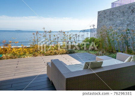 Terrace with a view of the sea Outdoor living furniture 76296381