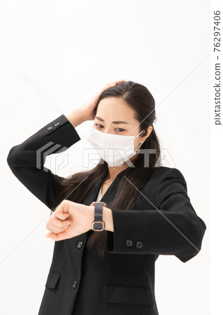 Business woman smart watch mask 76297406