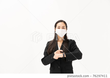 Business woman smart watch mask 76297411