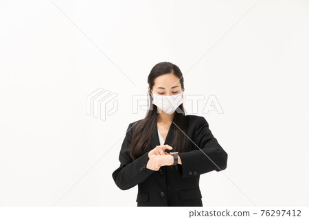 Business woman smart watch mask 76297412