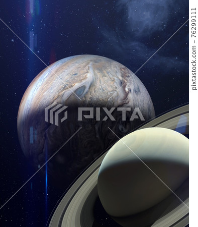 Great conjunction of Jupiter and Saturn. Great conjunction of Jupiter and Saturn. 76299111