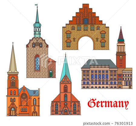 Germany landmarks architecture in Kiel, Flensburg 76301913