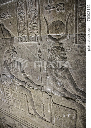 Mysterious murals on the walls of the Temple of Dendera Hathor , near the city of Ken Mysterious murals on the walls of the Temple of Dendera Hathor , near the city of Ken 76302161