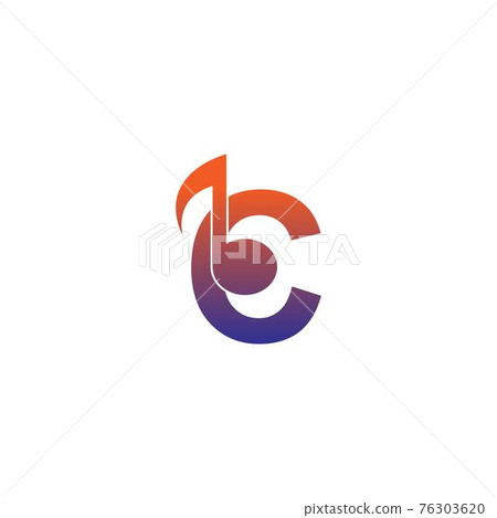 Letter C logo icon with musical note design symbol template Letter C logo icon with musical note design symbol template 76303620