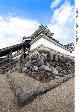 宮城白石城希之石垣和天守閣 76306329
