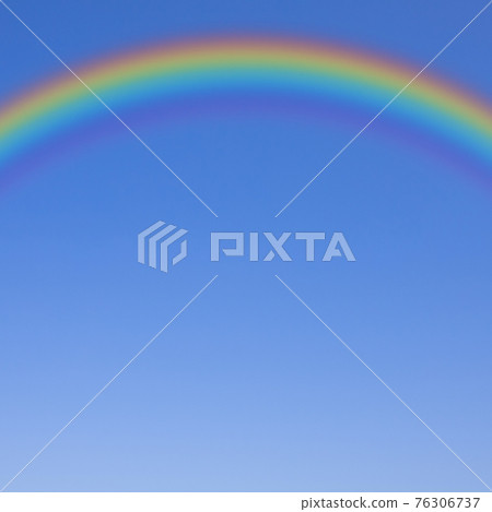 Simple blue sky and rainbow background-there are multiple variations 76306737