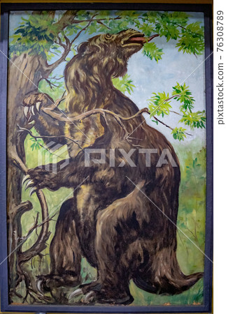 Picture of an extinct giant sloth 76308789