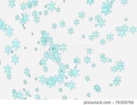 很多飄落的雪花 76309706
