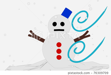 大風雪天氣影像素材 76309709