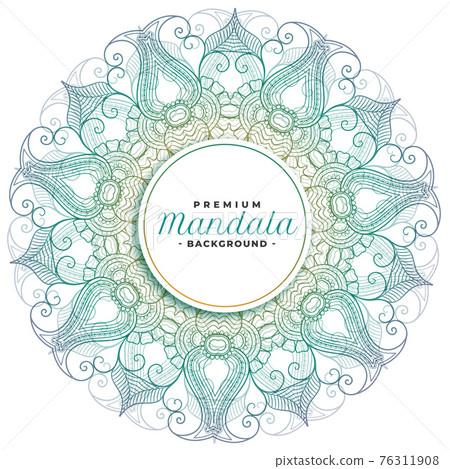 mandala floral art decorative background 76311908
