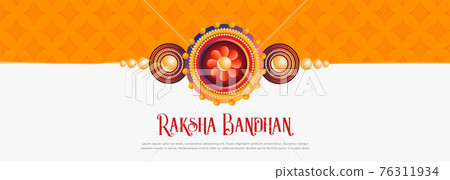 happy raksha bandhan festival banner design happy raksha bandhan festival banner design 76311934