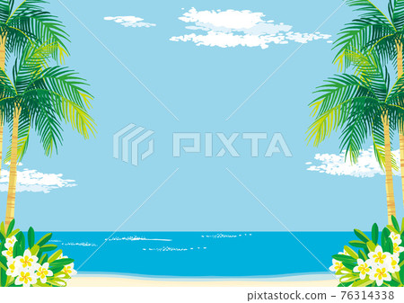 海灘背景圖 76314338